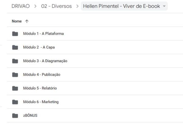 Hellen Pimentel curso Viver de E-book