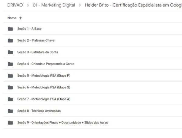 curso Certificação Especialista em Google Ads e YouTube Ads - Helder Brito