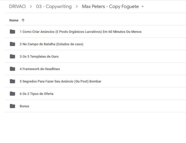 curso Copy Foguete Max Peters