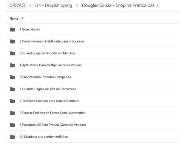 curso Drop na Prática 2.0 Douglas Souza