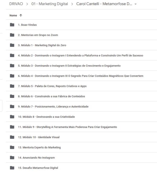 curso Metamorfose Digital 3.0 - Carol Cantelli